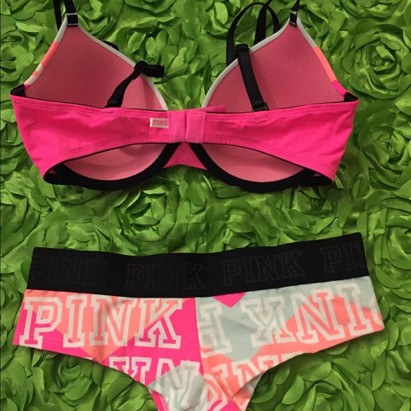 VS PINK RAINBOW BRA ONLY 👙 Last One 👙 - Picture 3 of 4